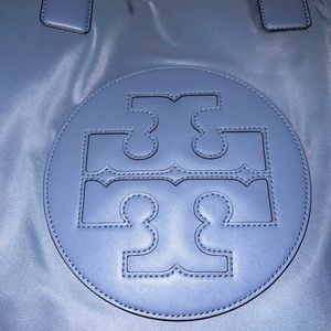 Tory Burch Ella Tote Bag. Oceanside Blue.